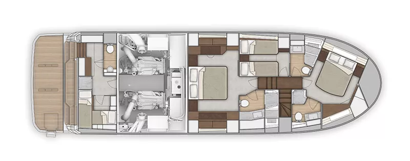Lower Deck 3 Cabin Layout