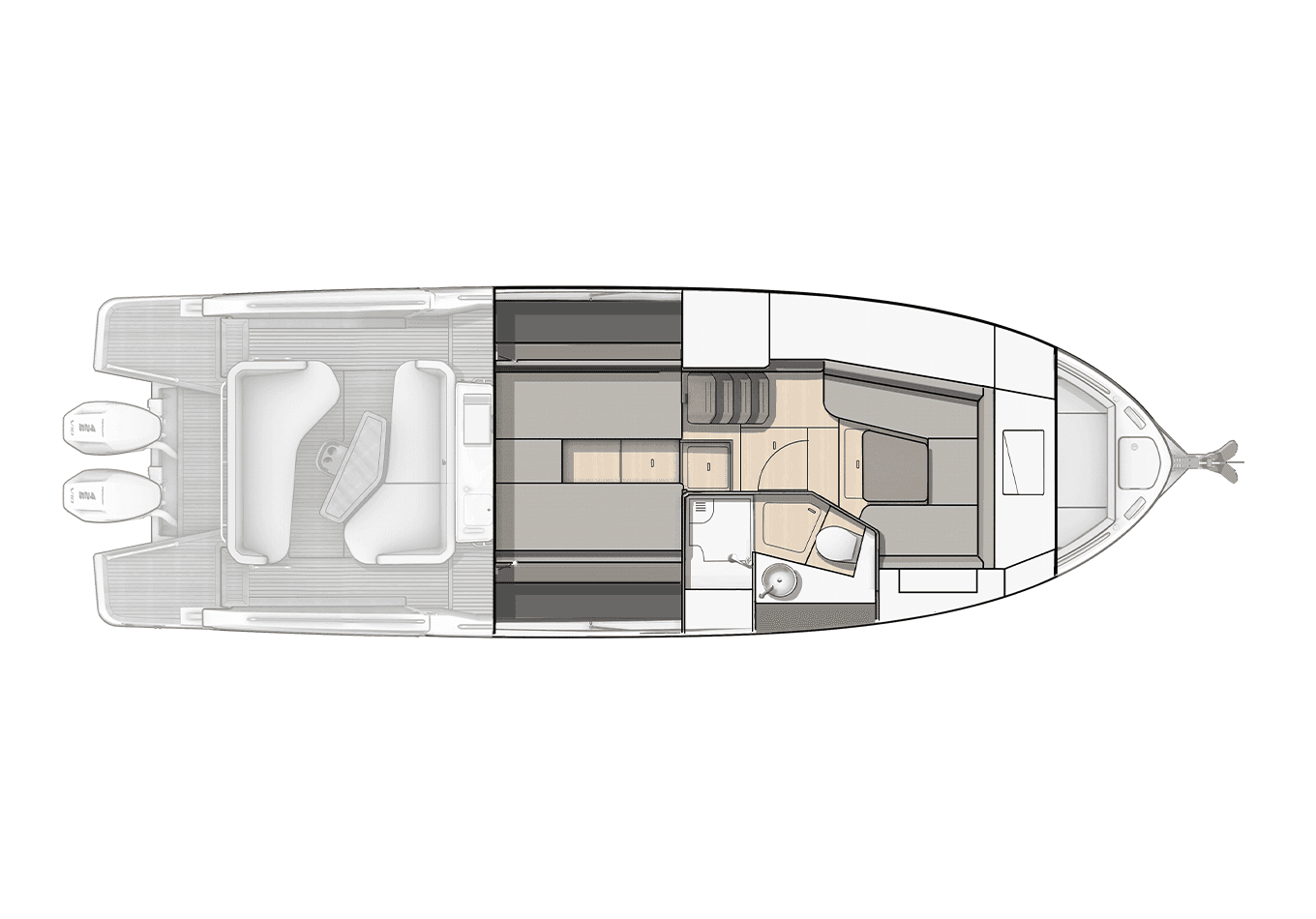 Lower deck - Salon - OB - Standard